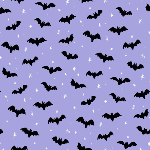 Halloween Magic Bats and Stars on color backgrounds