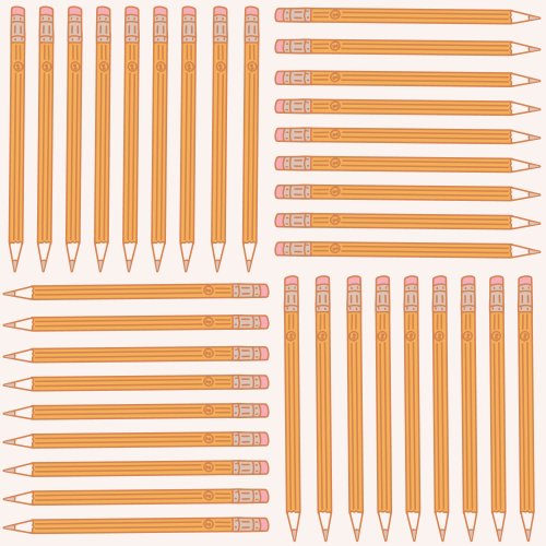 #2 school pencils in a checker patter by Ashes and Ivy.