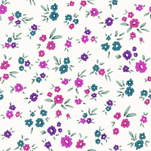 Jewel toned floral coordinate for Boo Meadows