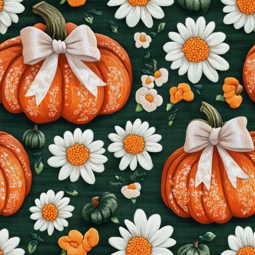 knit pumpkins with bows