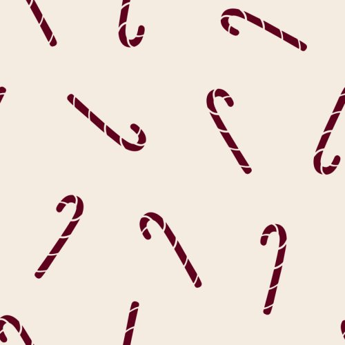 Tossed candy canes 