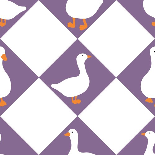 diamonds with geese