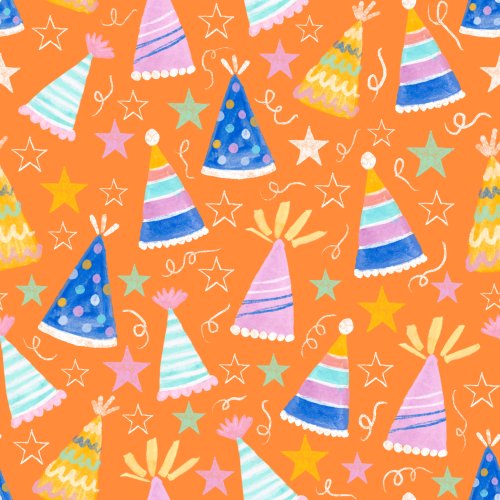 colorful birthday party hat design