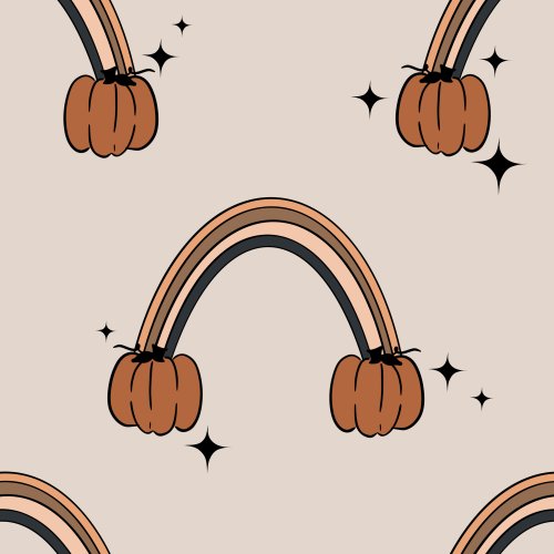 pumpkin halloween rainbows