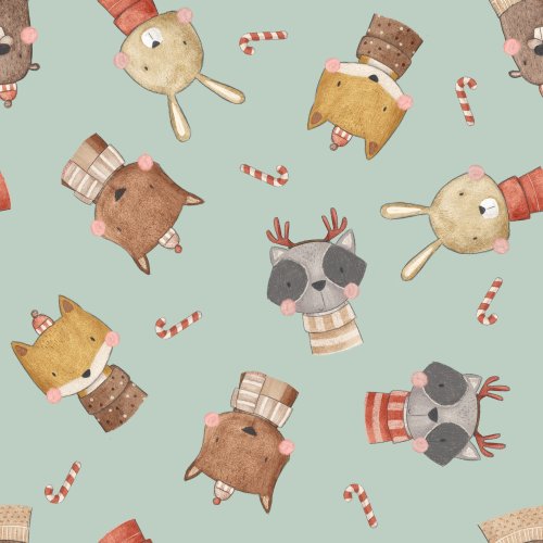 woodland animals christmas