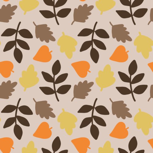 fall leaves on a solid background