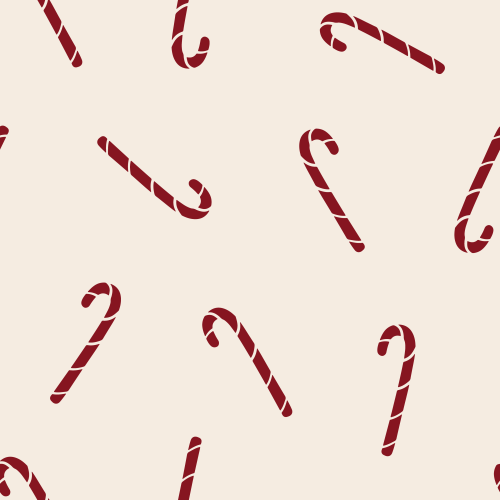 Tossed skinny candy canes