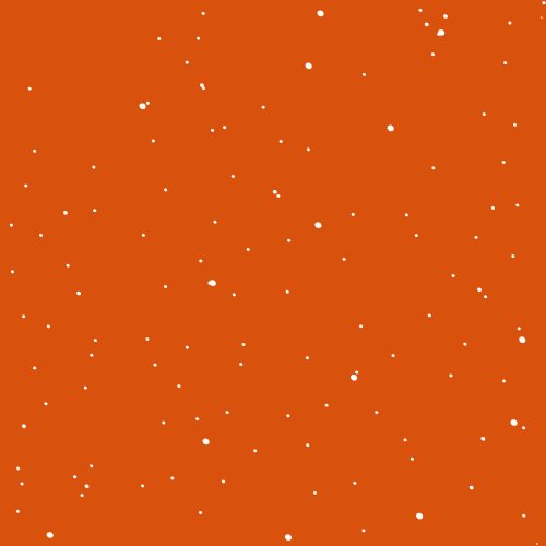 Tiny snow polka dots scattered in different sizes for a minimal dot pattern.