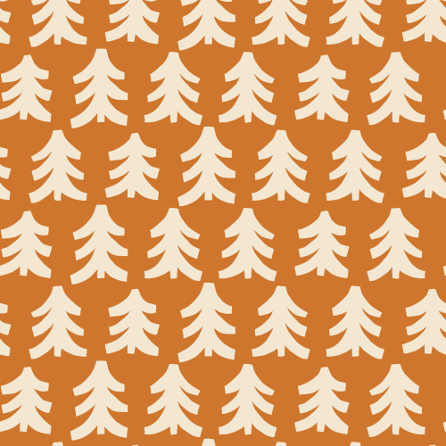 minimal and simple pine tree rows in gender neutral colors for holiday and winter