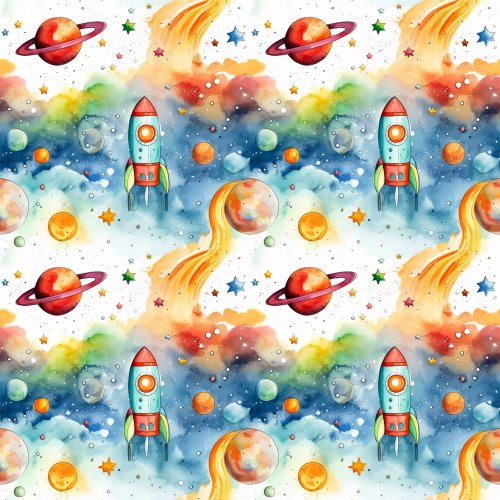 colorful outer space design