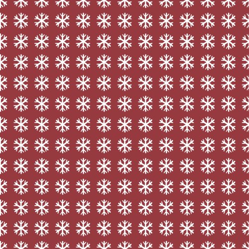 white snowflakes on a red background
