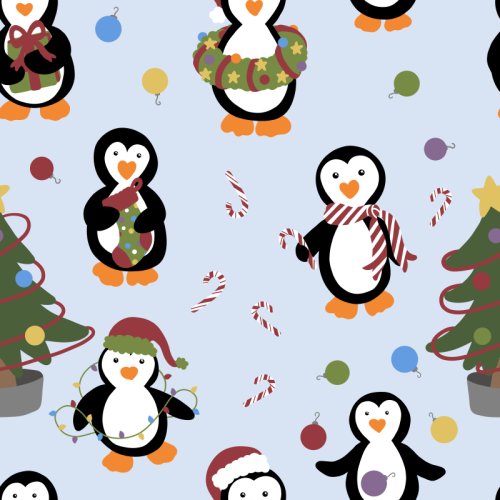 Christmas penguins