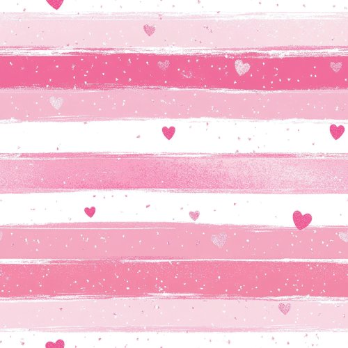 white and pink valentine's day stripes