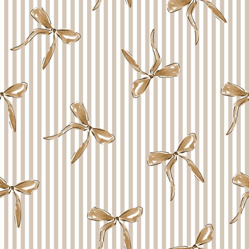 Whimsical Old style Stripes AND BOWS