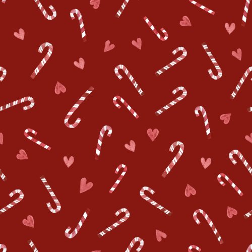 candy canes and hearts