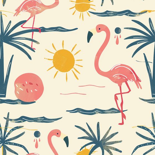 summer flamingo design