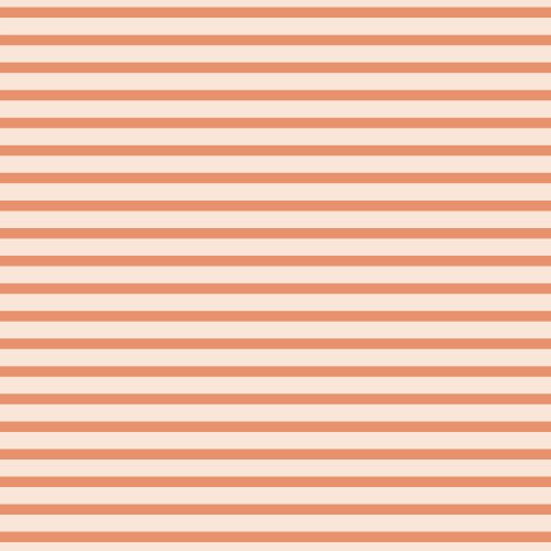 a light beige cream pattern with a deep orange thin striped design