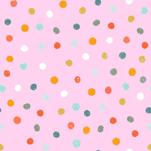 colorful christmas polka dots