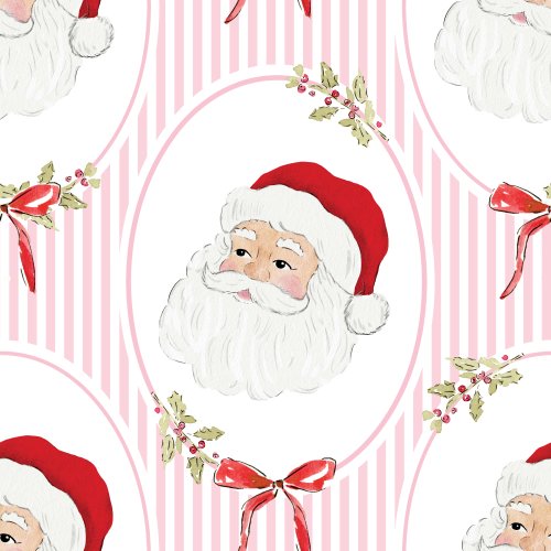 Whimsical Christmas Traditional SANTA AND BOWS