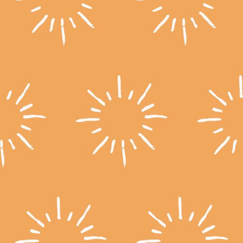 Geometric circle suns hand drawn halo