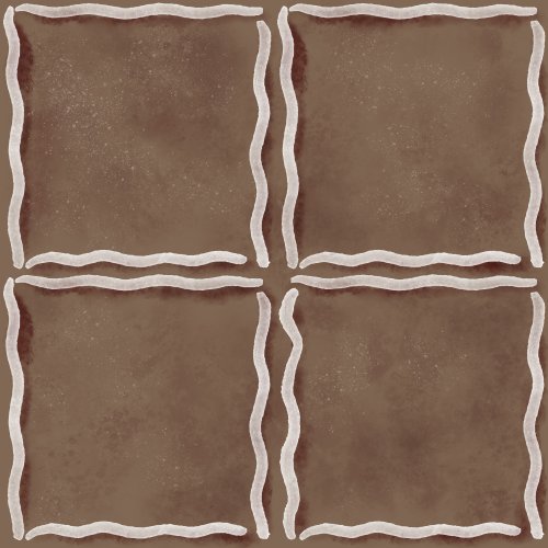 watercolor checker to look like gingerbread with icing