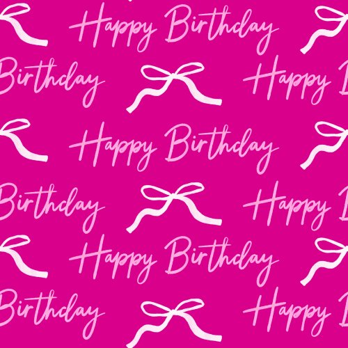 pink happy birthday design