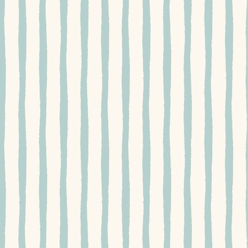 simple hand drawn light teal stripes on cream for the Done in Love quilt kit