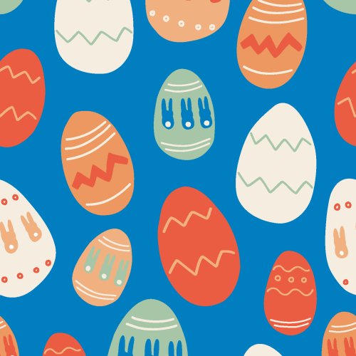 Playful and minimal easter eggs in bright colors and made for boy and gender neutral designs for spring.