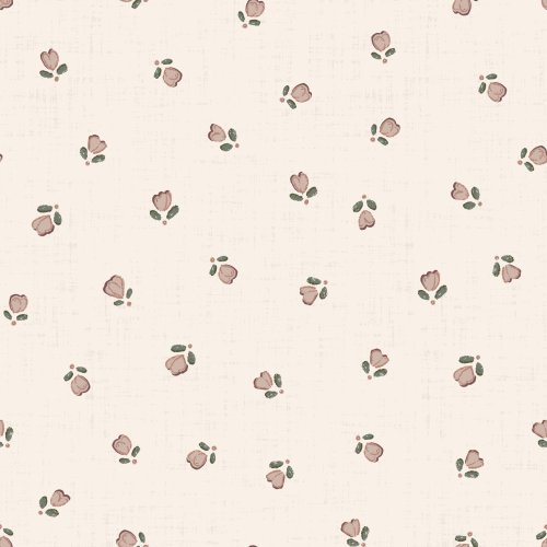 Scattered little buds with a textured background