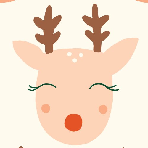 retro christmas reindeer design