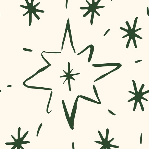 Hand drawn stars for Christmas