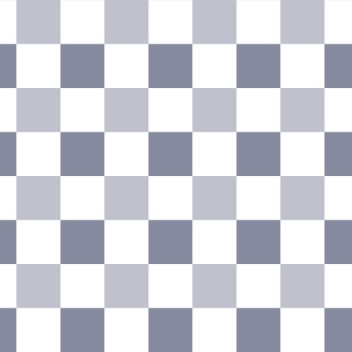 blue and white check