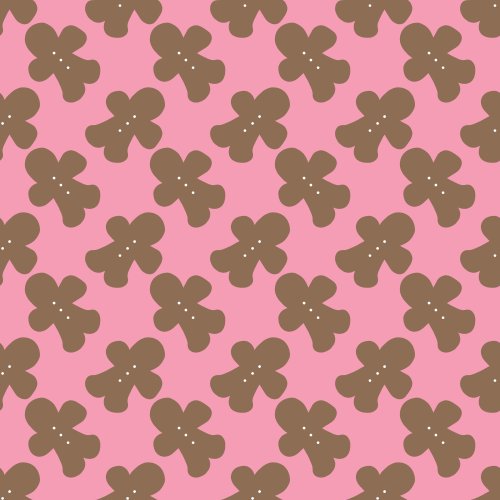 gingerbread men on a pink background