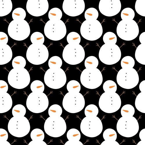snowmen on a black background