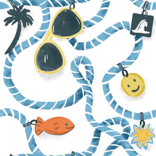 lanyard with charms for boys summer apparel 