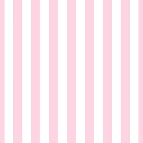 Vertical light pink and white stripes.