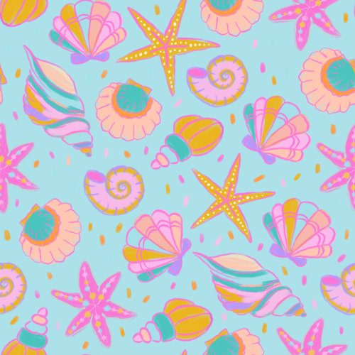 colorful seashell design