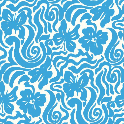 Utopia Summer Retro 60s Butterfly Swirl