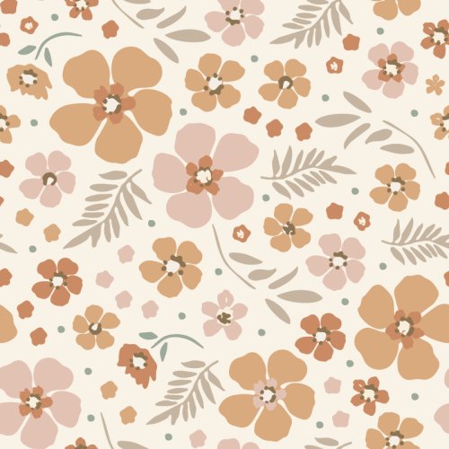 Boho Floral Neutral 