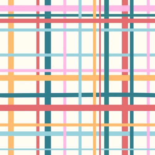 multicolor plaid design