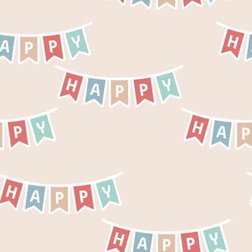 bunting banner with the word HAPPY