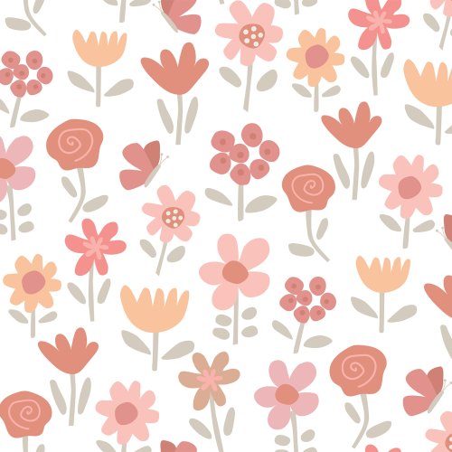 pink spring floral design