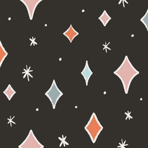 Unique star Halloween fabric for spooky-sweet sewing makes.