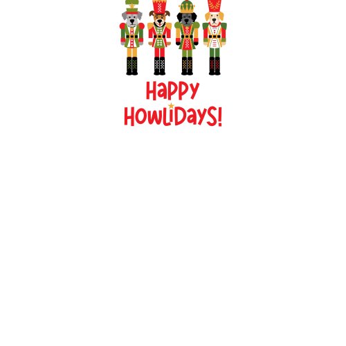 Dog Nutcracker Fabric Panel