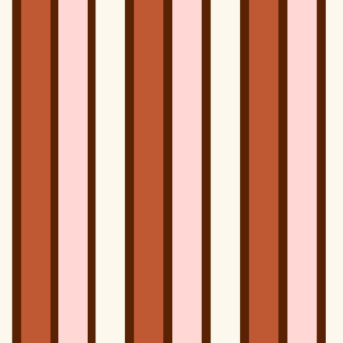 rust orange and pink fall stripe design