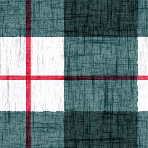 green red and white plaid