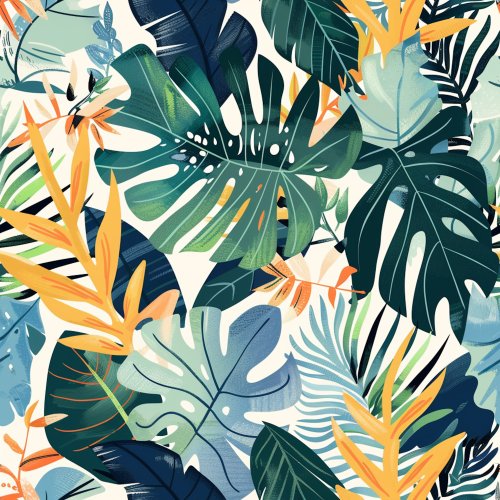 tropical leaf design