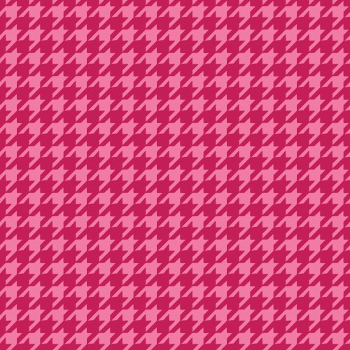 red and pink houndstooth