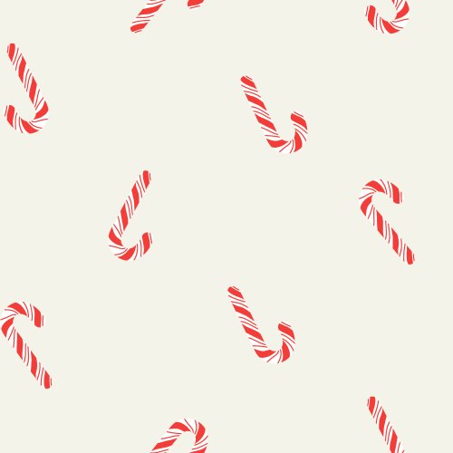 Simple Christmas Candy Canes in red and white