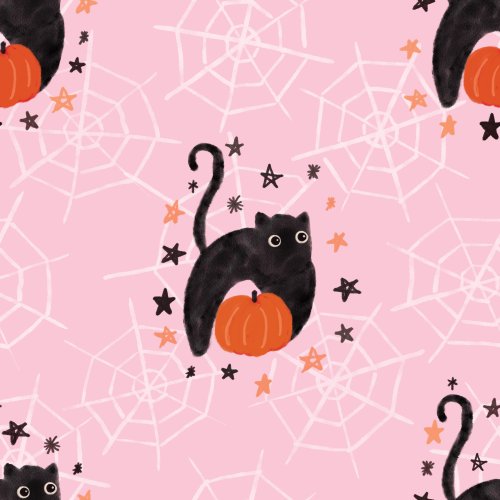 halloween black cat design